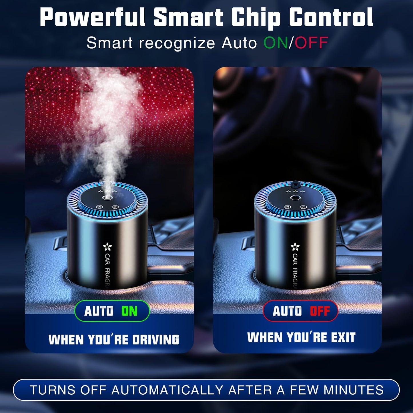 Smart Car Aroma Diffuser with Starry Projection