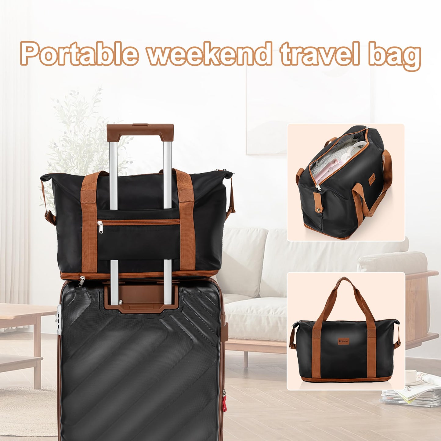 5-Piece Rosamo Expandable Luggage Set with Spinner Wheels