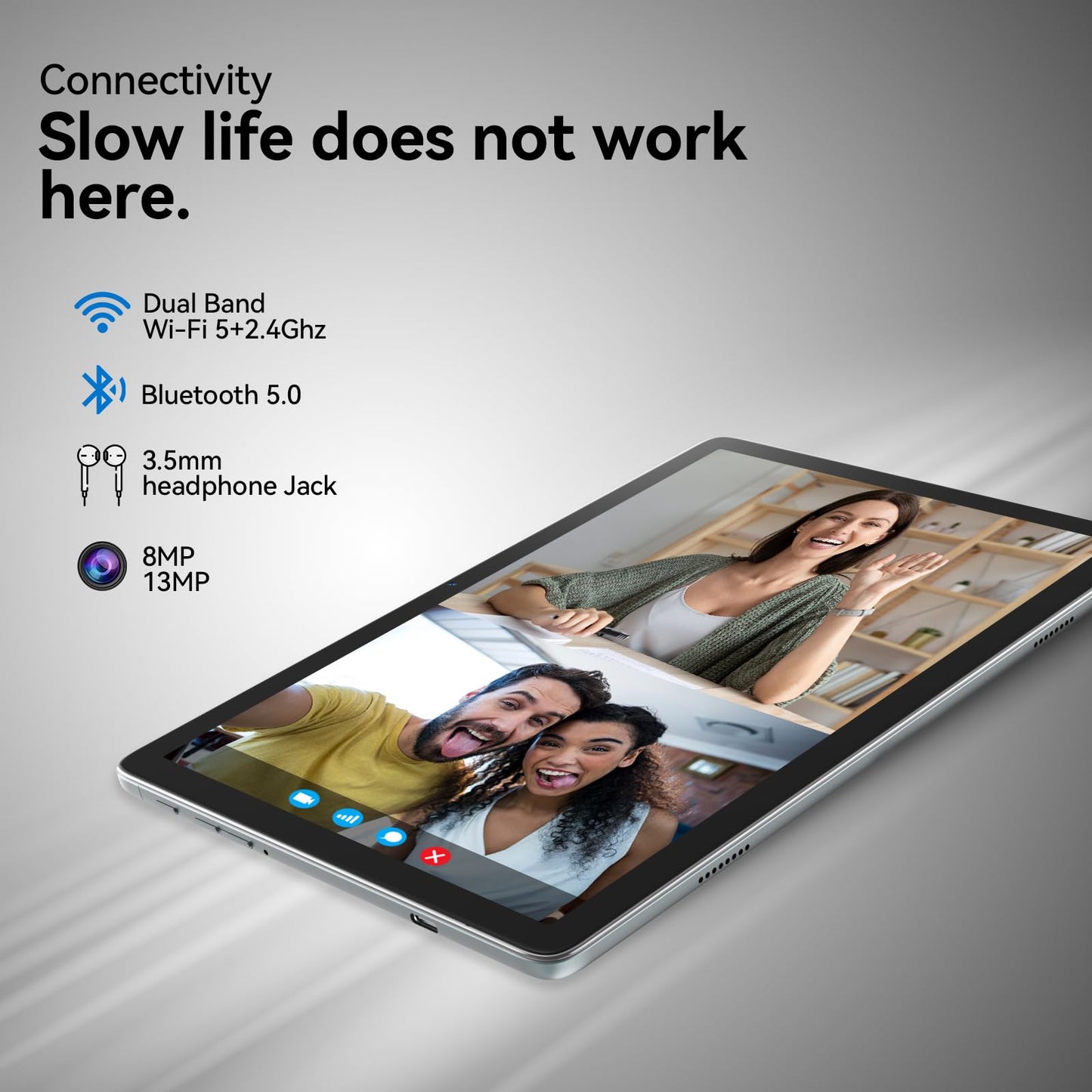 10.1" 2-in-1 Android Tablet with Keyboard