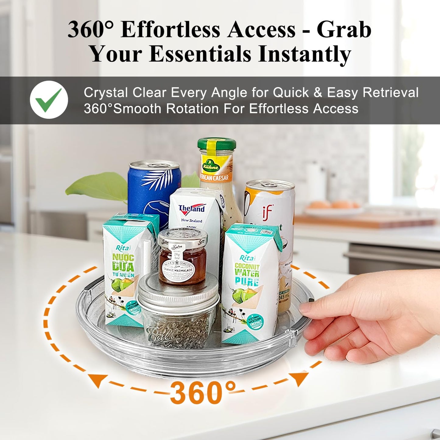 9.25 Inch Lazy Susan Organizer Set of 4