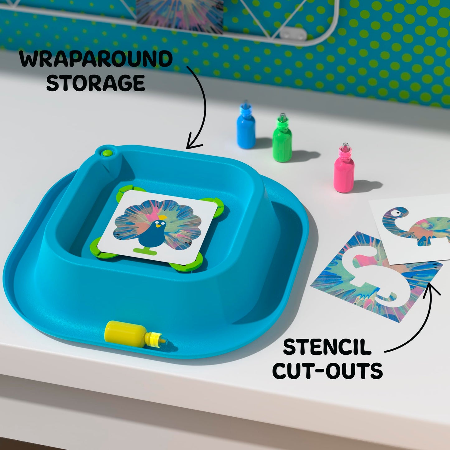 Discovery Kids 3D Neon Spin Art Station Kit