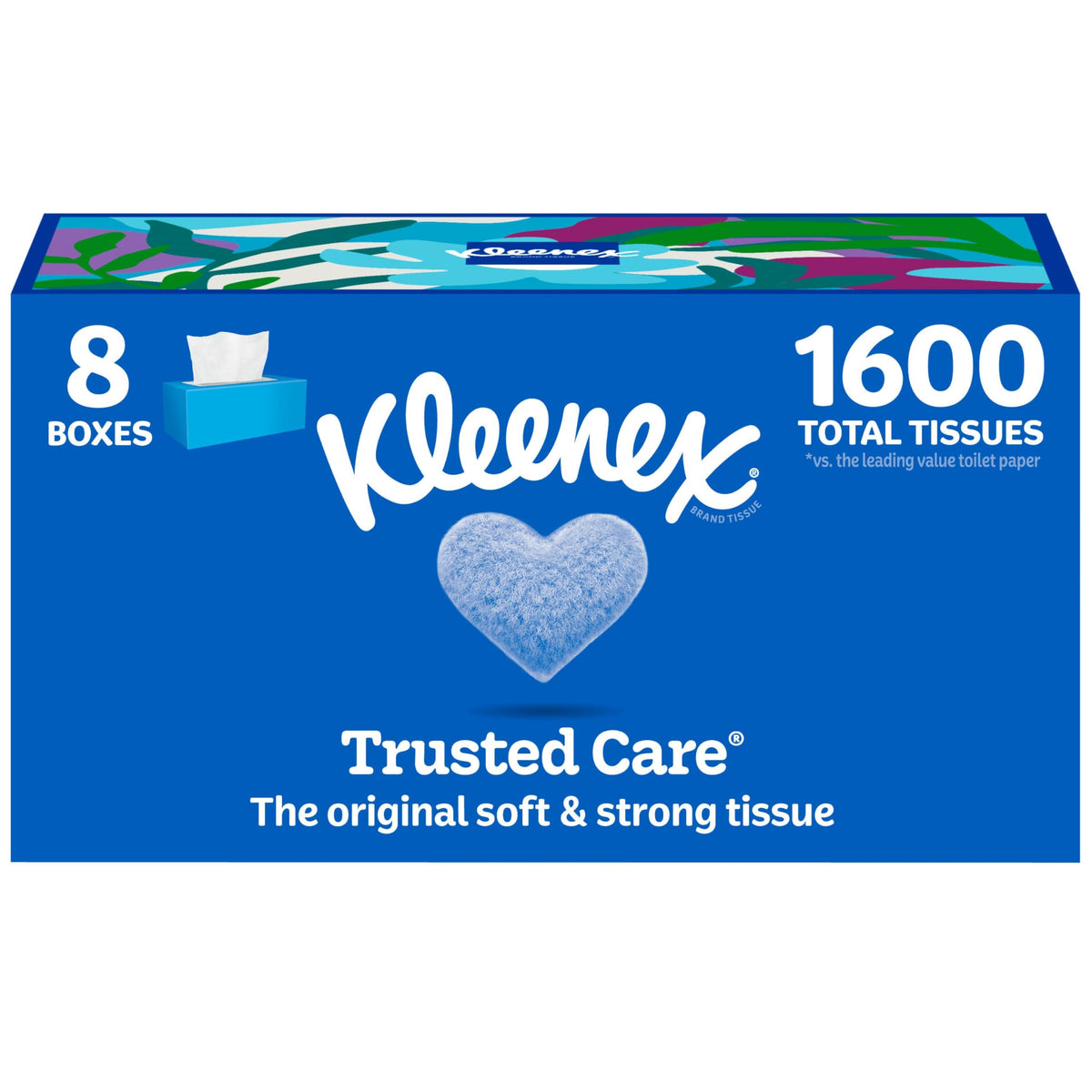 8 Pack Kleenex Trusted Care Facial Tissues