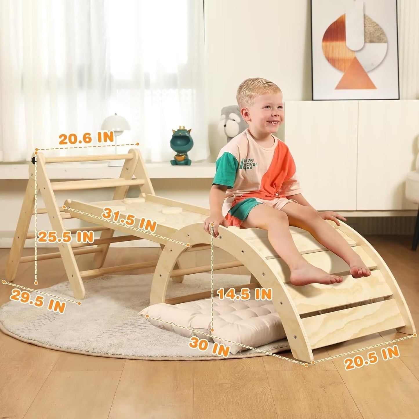 7-in-1 Montessori Climbing Set for Toddlers