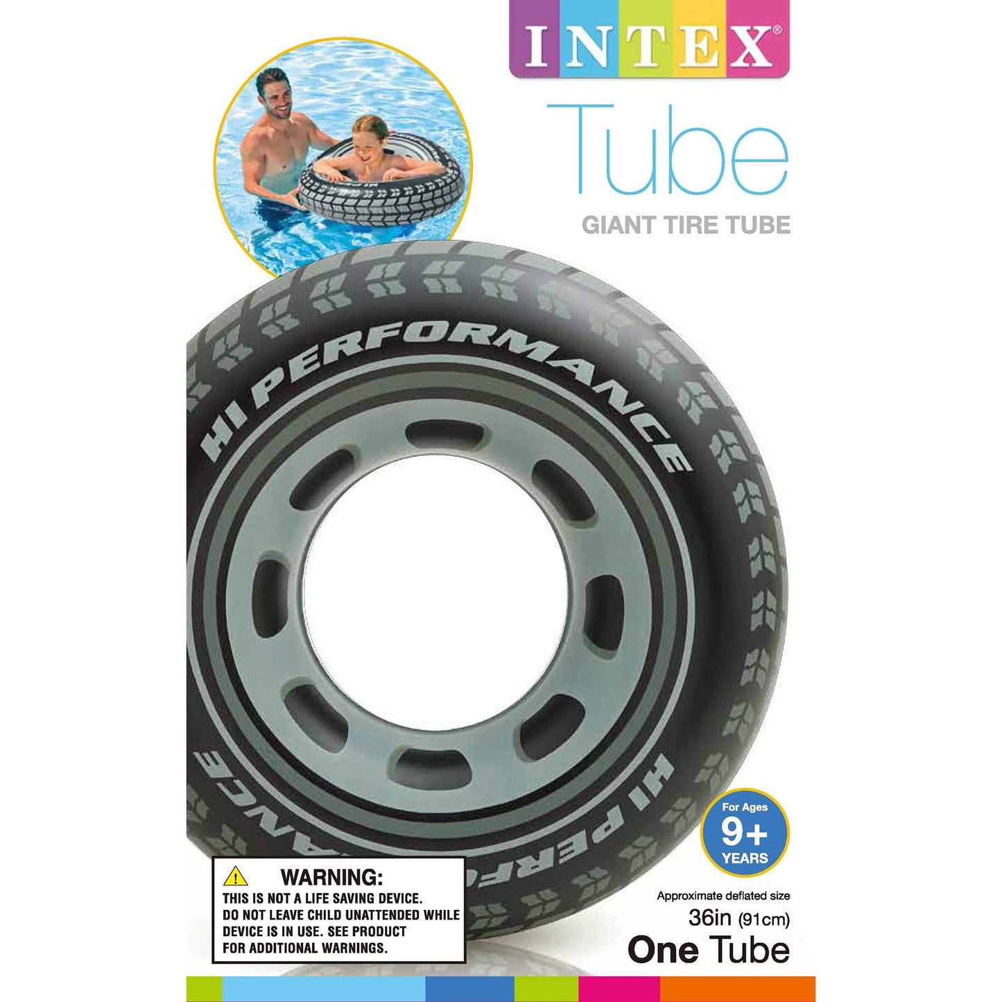 2 Pack Intex Giant Tire Inflatable Tubes