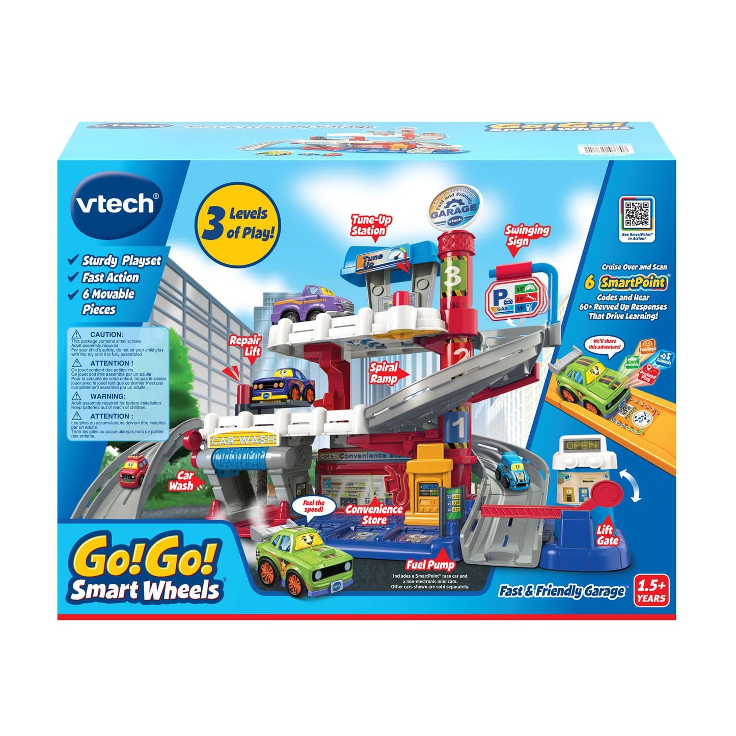VTech Smart Wheels Garage Playset for Kids