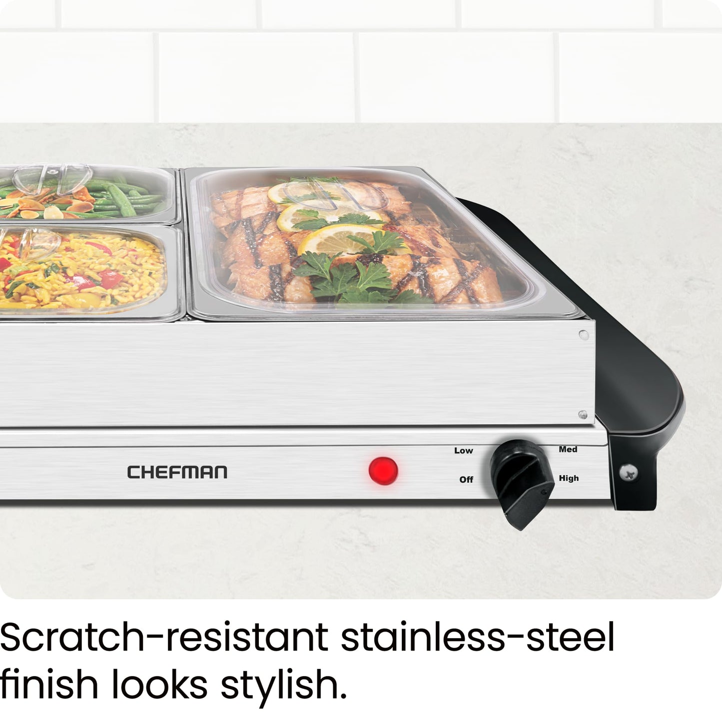 Chefman Electric Buffet Server with Adjustable Temperature