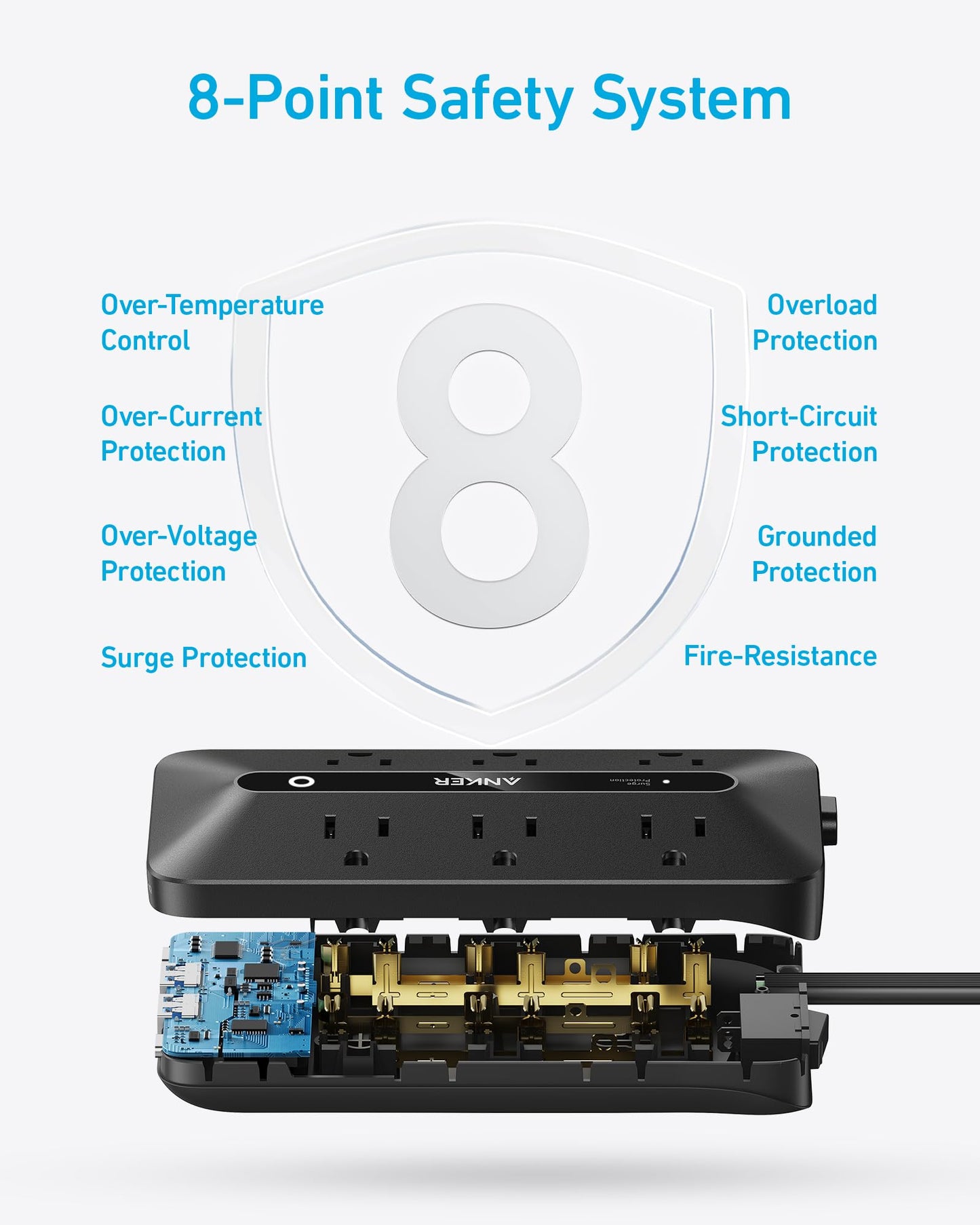 Anker 10-in-1 Ultra Thin Power Strip