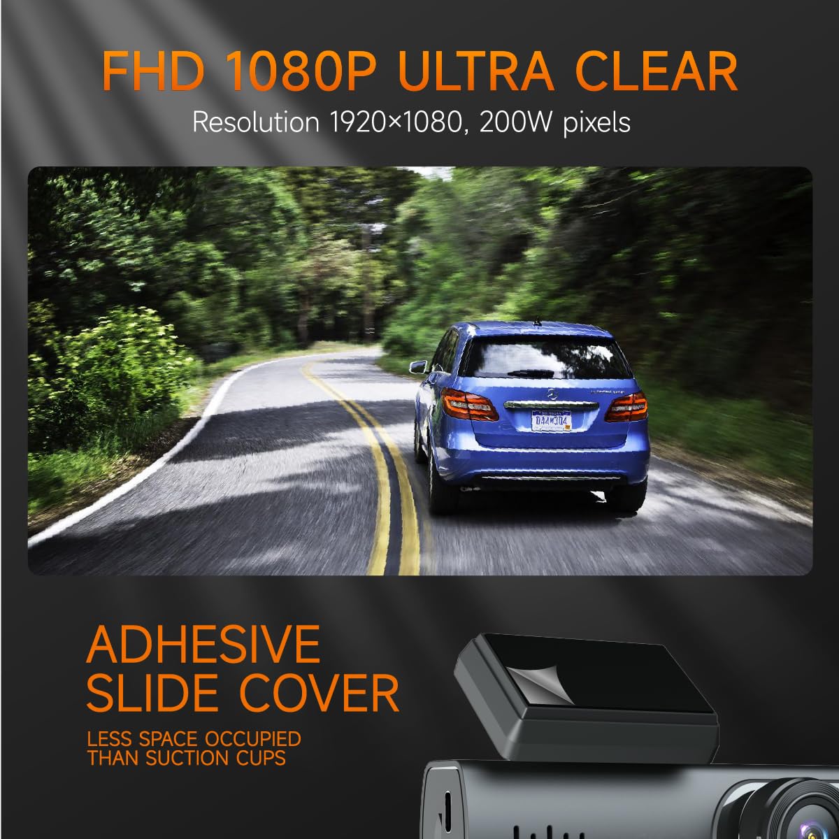 1080P Dash Cam with Night Vision & WiFi
