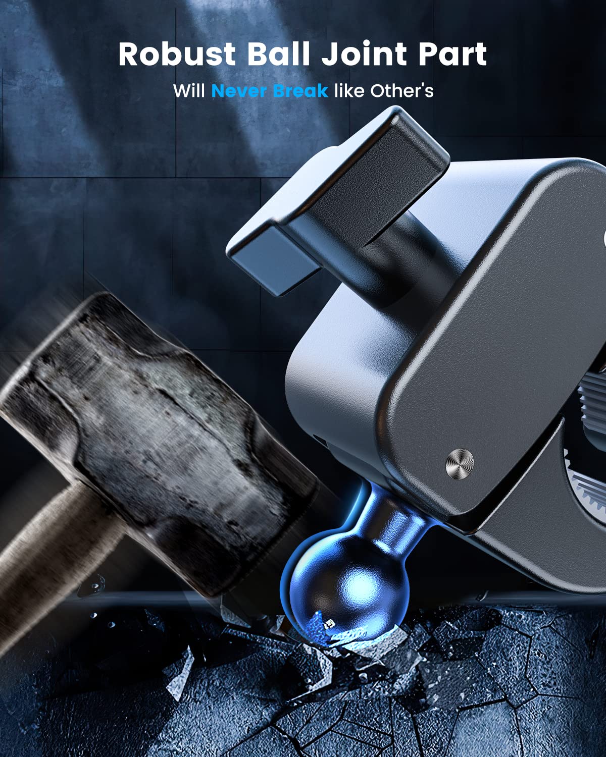 JOYROOM Motorcycle Phone Mount with 1s Auto Lock