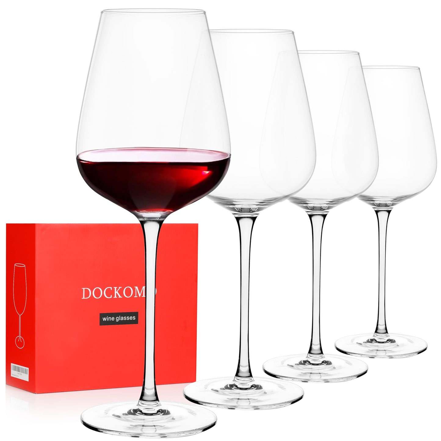 DOCKOMO Set of 4 Italian White Wine Glasses