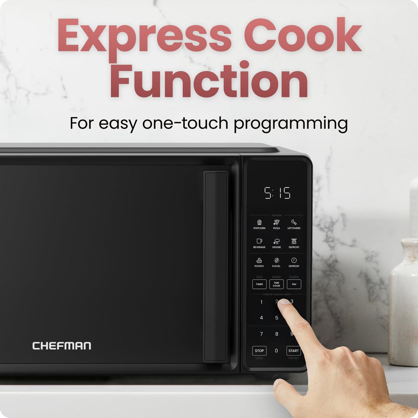 Chefman 0.7 Cu. Ft. Microwave Oven with Presets