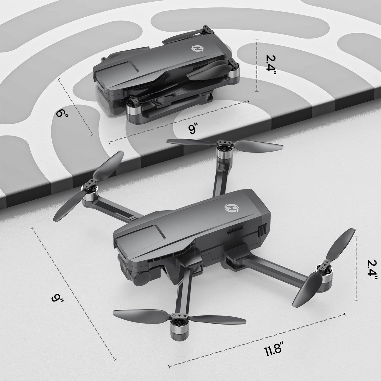 Holy Stone 4K GPS Drone with 2-Axis Gimbal
