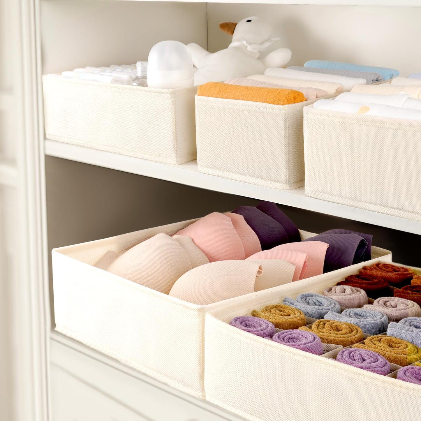 8 Set Sock Drawer Organizer Dividers for Storage