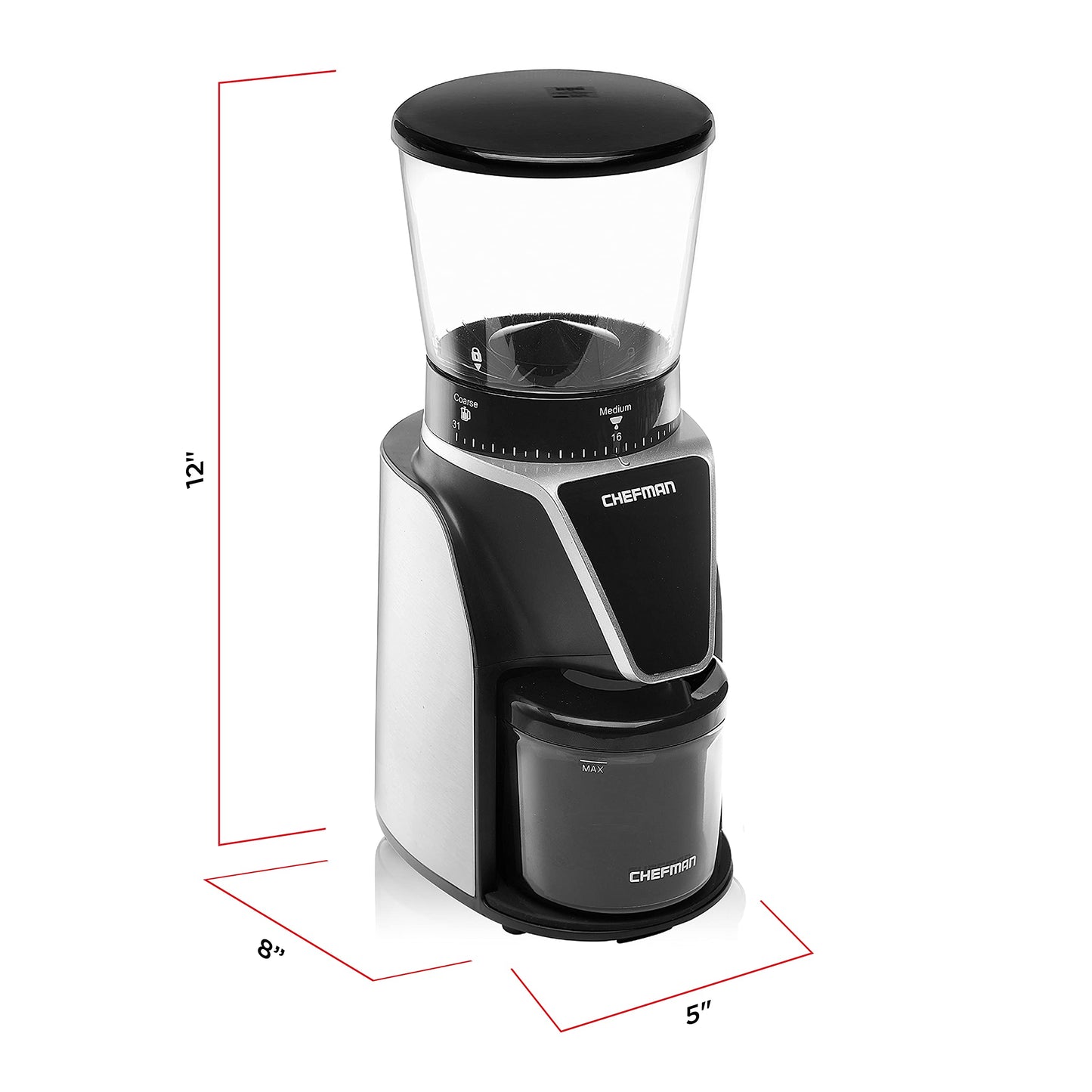 Chefman Burr Coffee Grinder with 31 Settings
