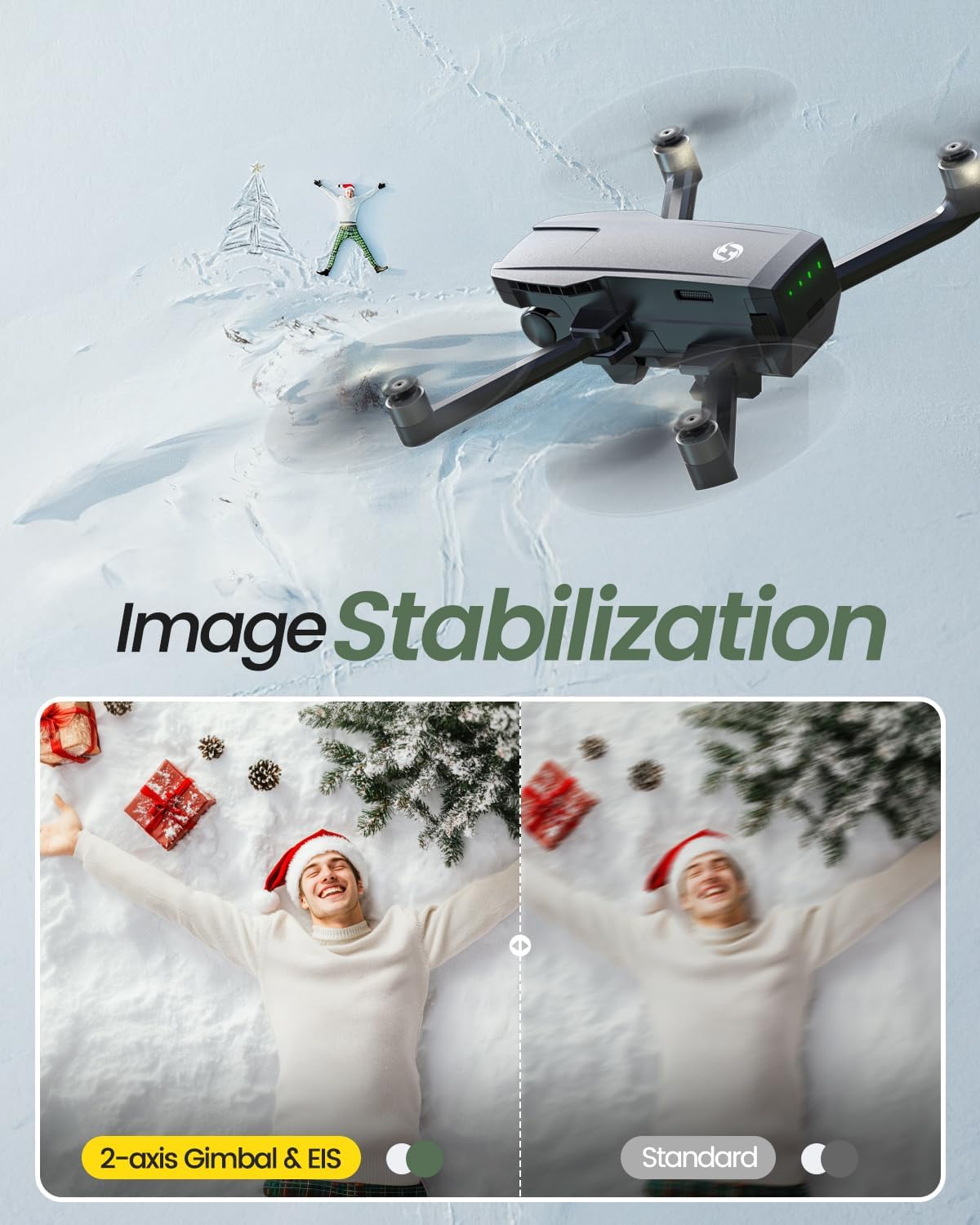 Holy Stone 4K GPS Drone with 2-Axis Gimbal