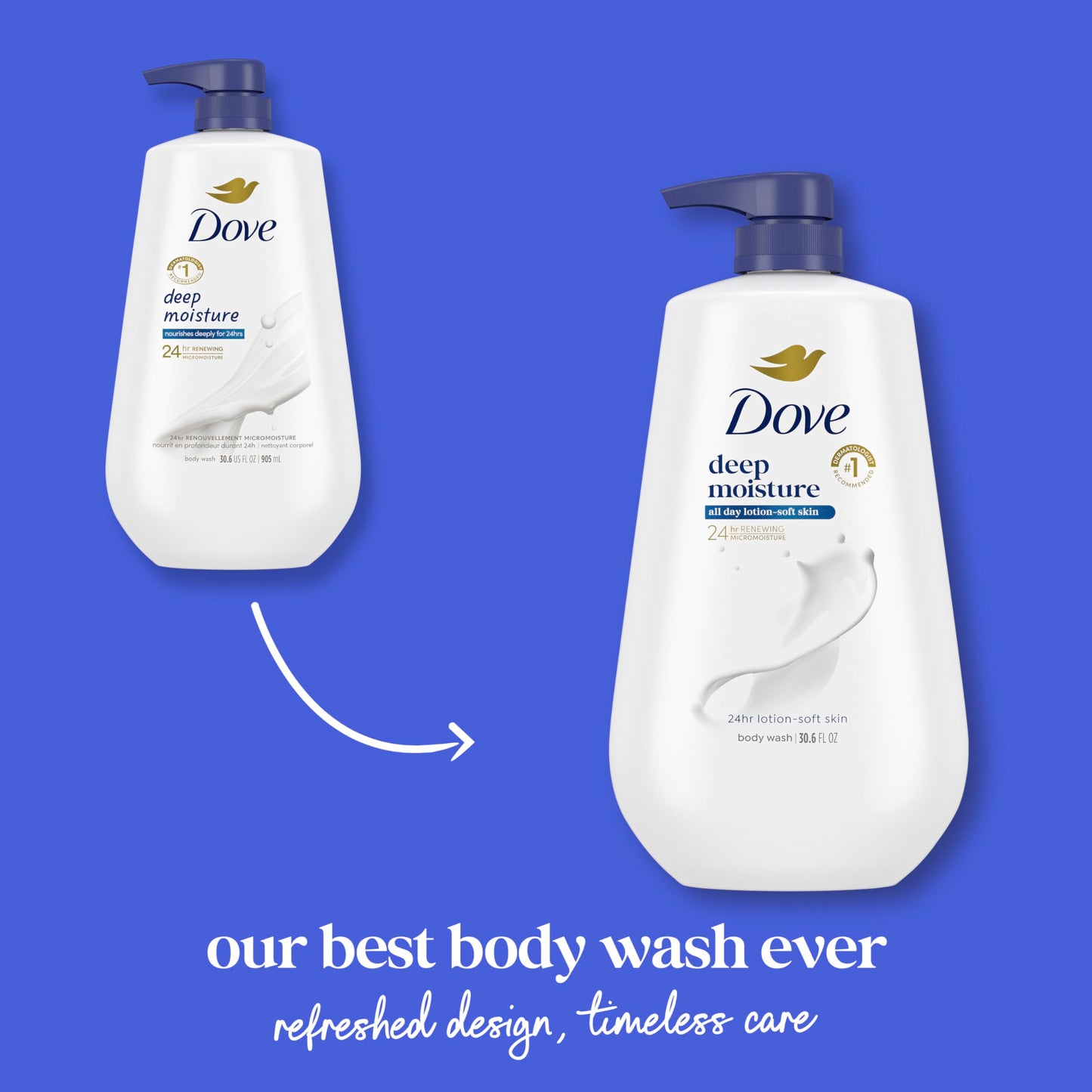 Dove Deep Moisture Body Wash with Pump 3 Pack