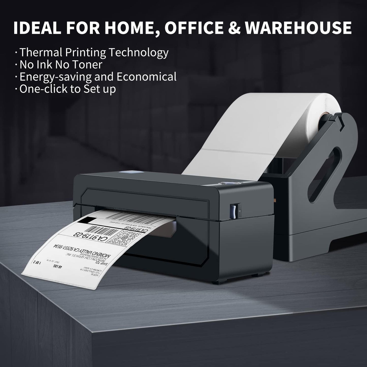 JADENS Wireless 4x6 Bluetooth Label Printer
