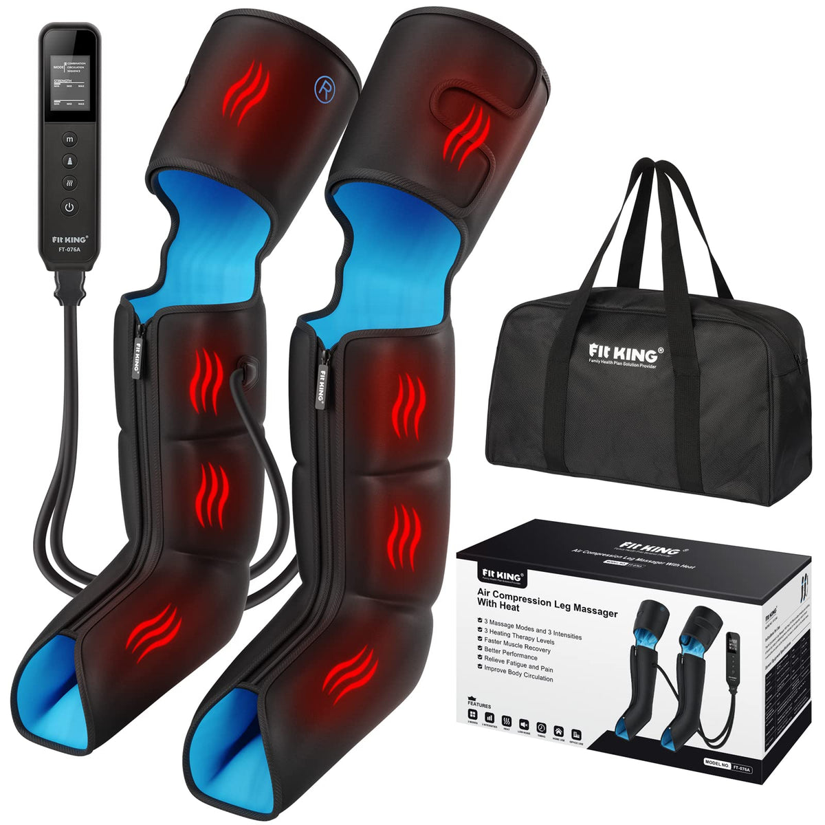 Leg Compression Massager with Heat for Circulation
