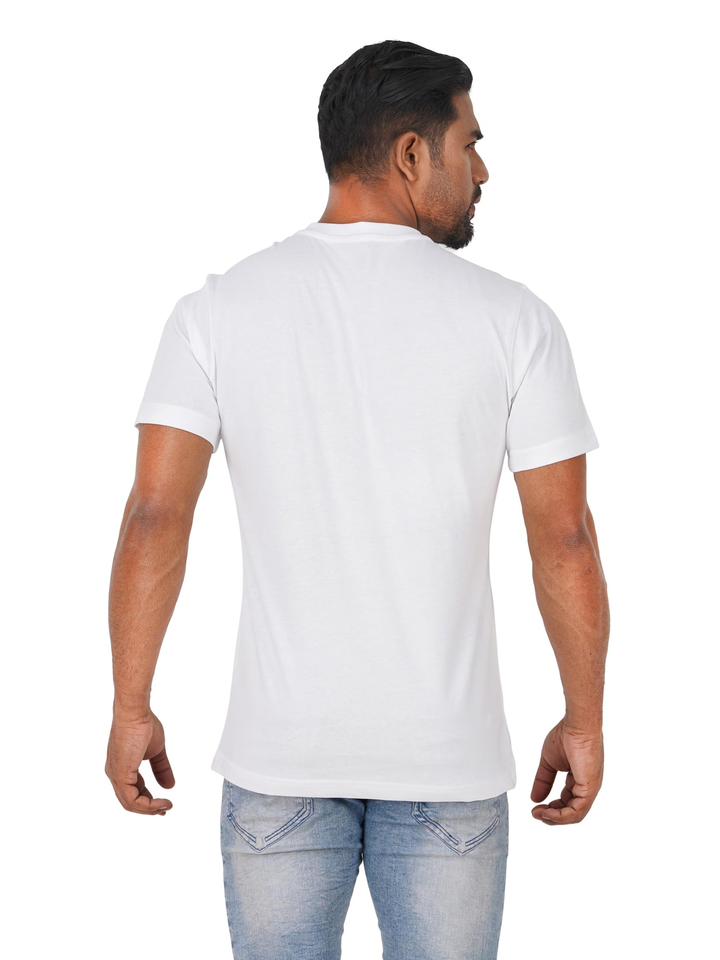 VAST HORIZON Men's Cotton Pocket T-Shirt - White