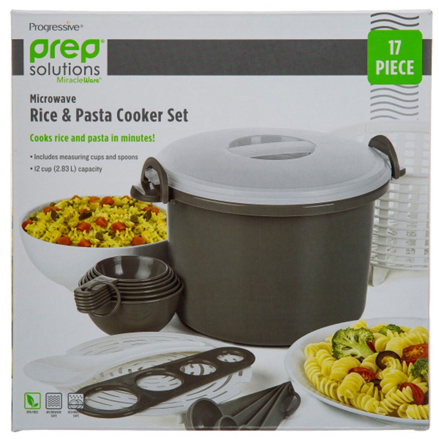 Progressive Microwaveable Rice and Pasta Cooker Set