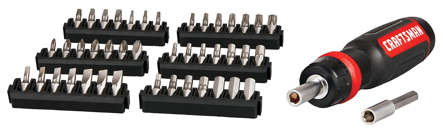 44PC CRAFTSMAN Ratcheting Screwdriver Set