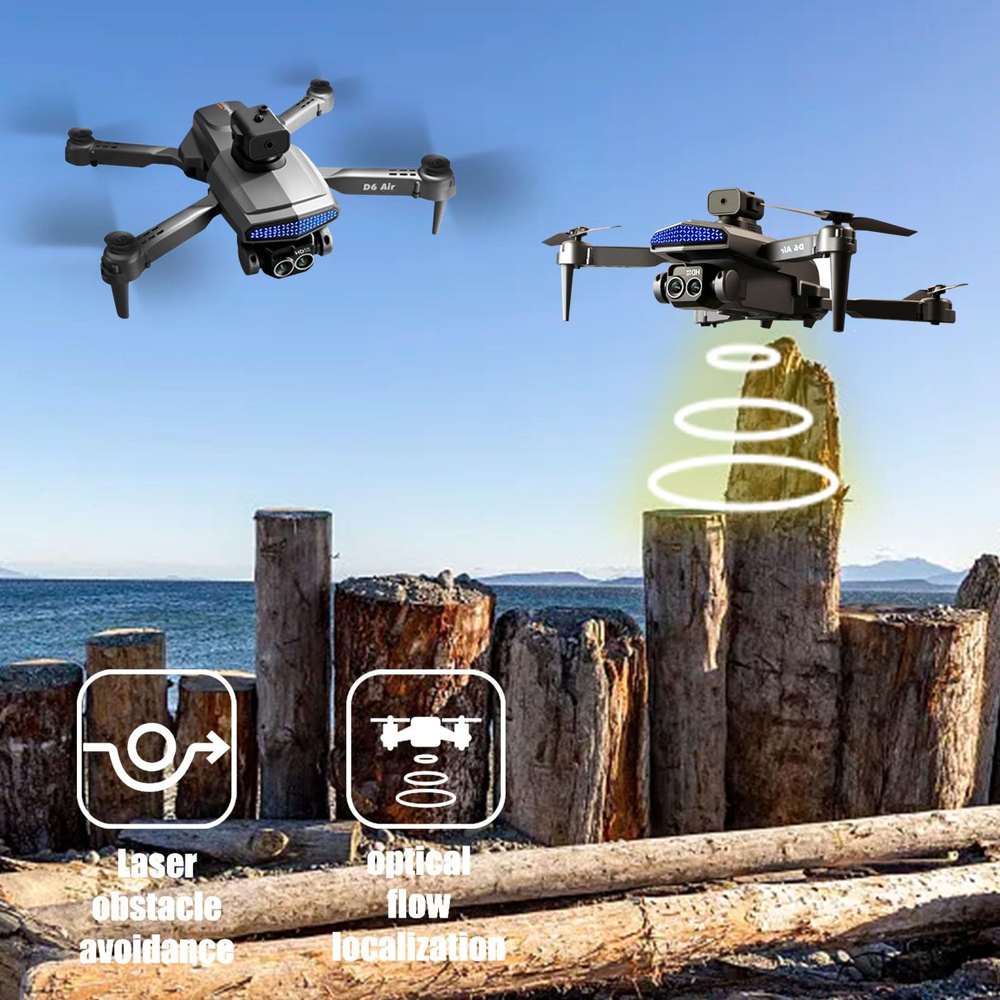 4K HD FPV Foldable Drone with Gesture Control