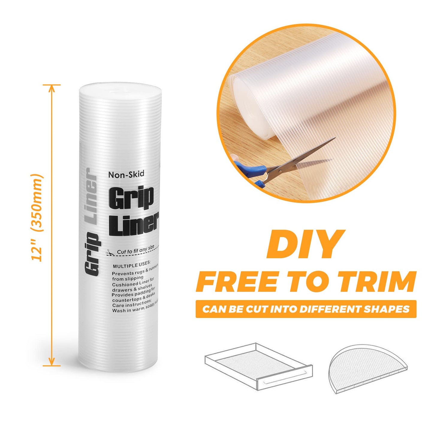 Non-Adhesive Shelf Liners for Kitchen Cabinets
