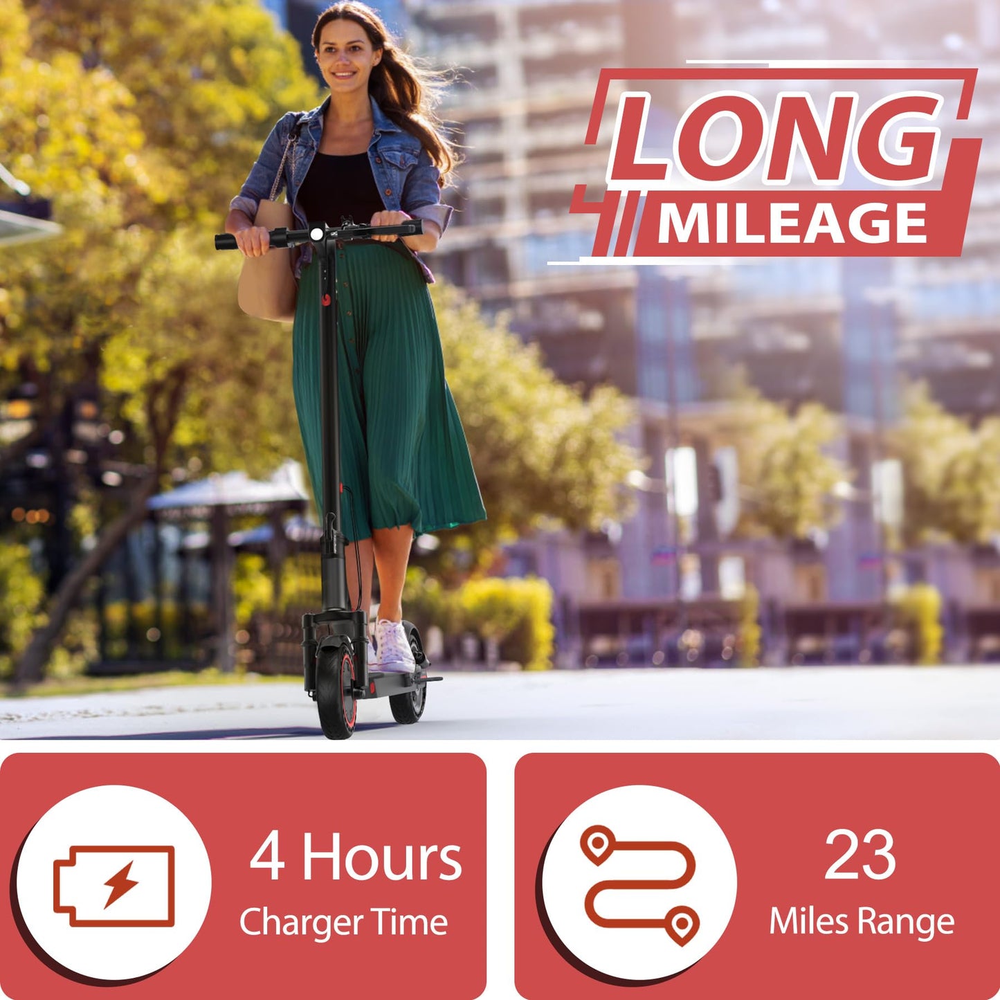 Folding Electric Scooter MAXSHOT 350W 21-28 Miles