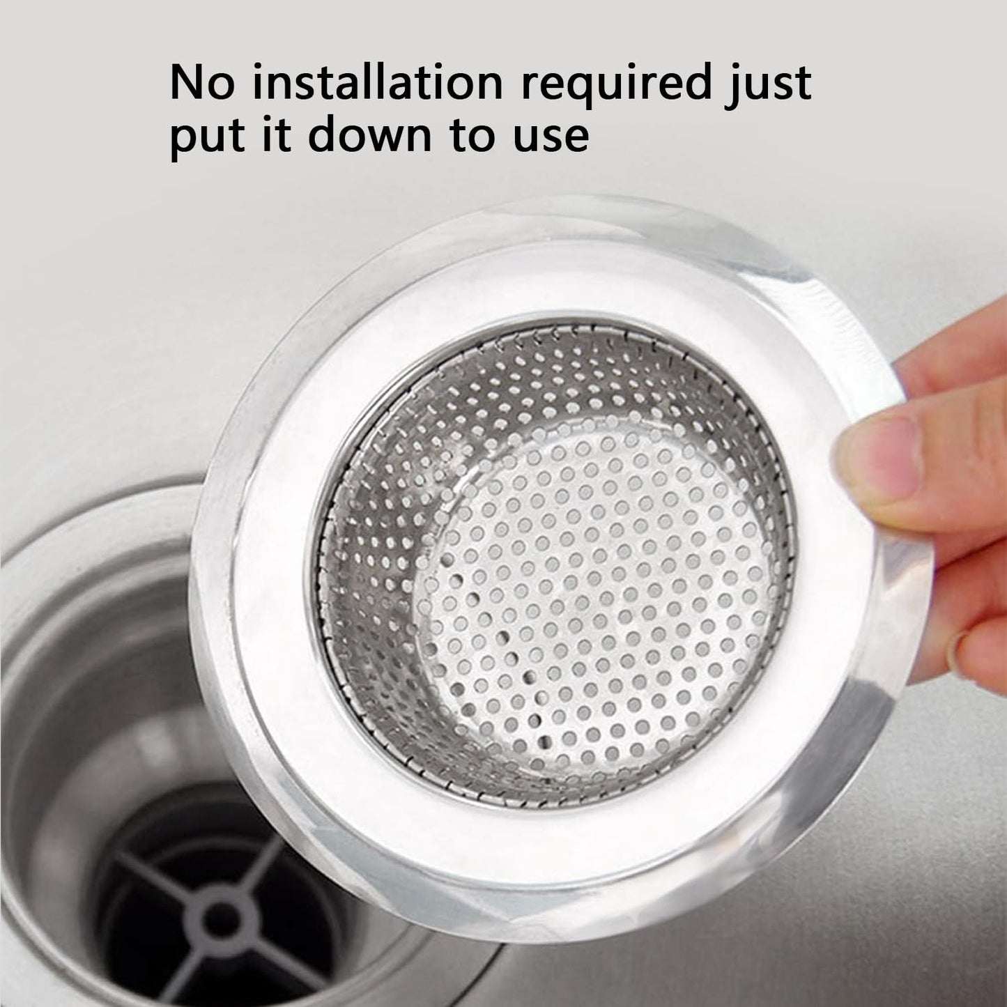 4 Pack Stainless Steel Sink Drain Strainers