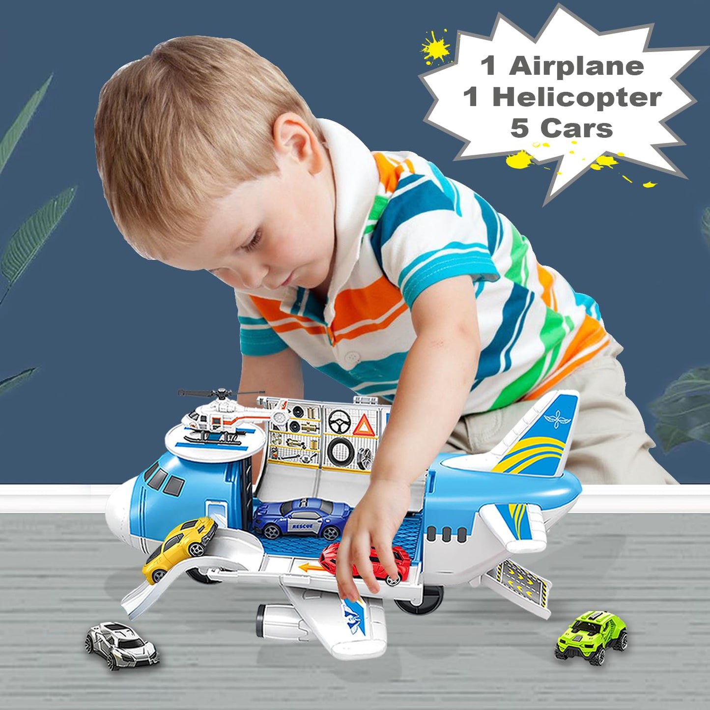 GUDEHOLO Airplane Toy for Ages 2-7