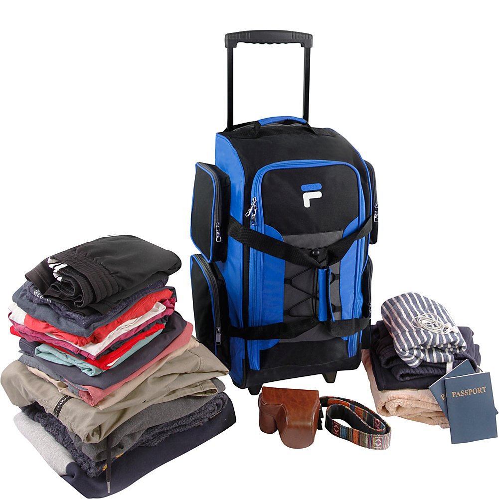 Fila Lightweight 22" Rolling Duffel Bag - Blue