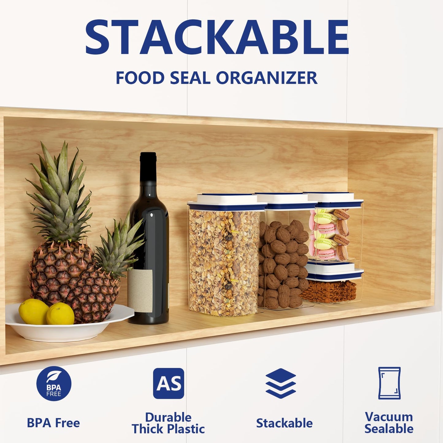 Airtight Vacuum Seal Food Storage Containers Set