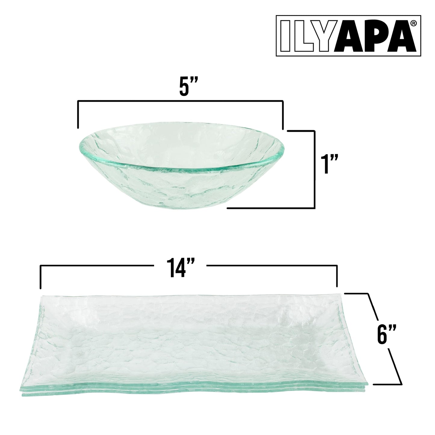 Ilyapa 3 Tier Server Stand with Trays & Bowls - Tiered Serving Platter - Perfect for Cake, Dessert, Shrimp, Appetizers & More