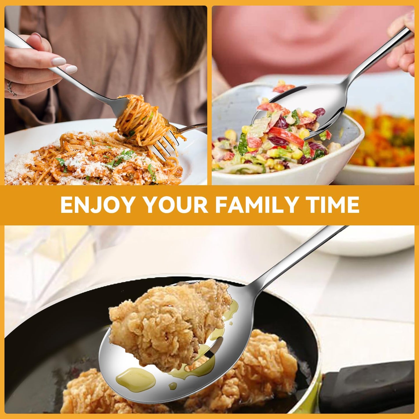 15-Piece Serving Utensils Set for Entertaining