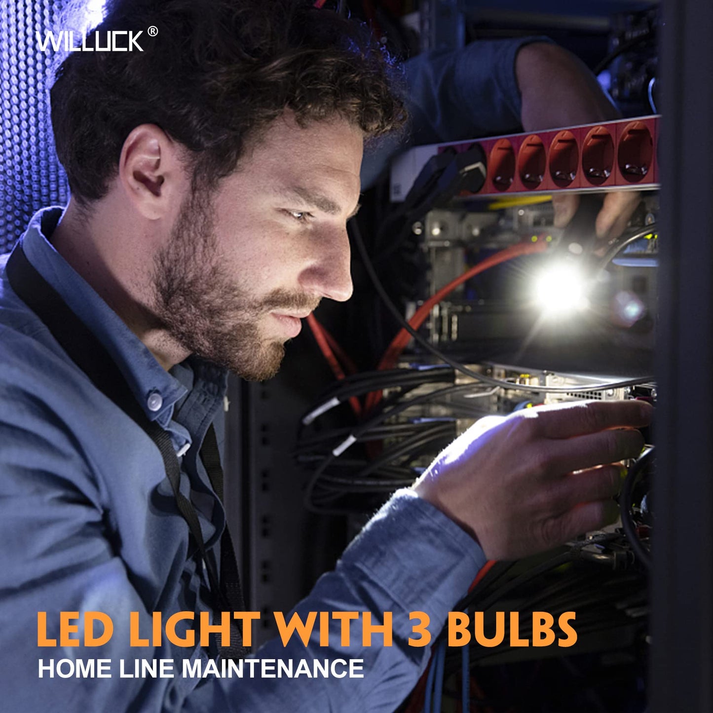 Magnetic Pickup Tool with LED Lights for Men
