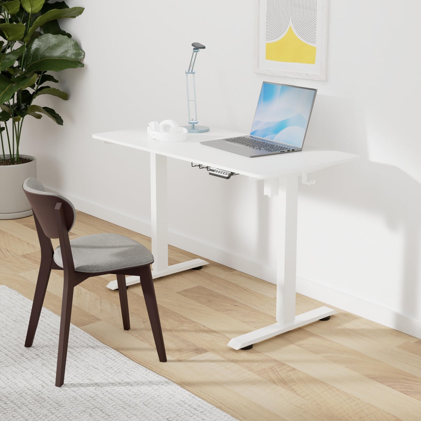 48-Inch Adjustable Electric Sit Stand Desk SHW