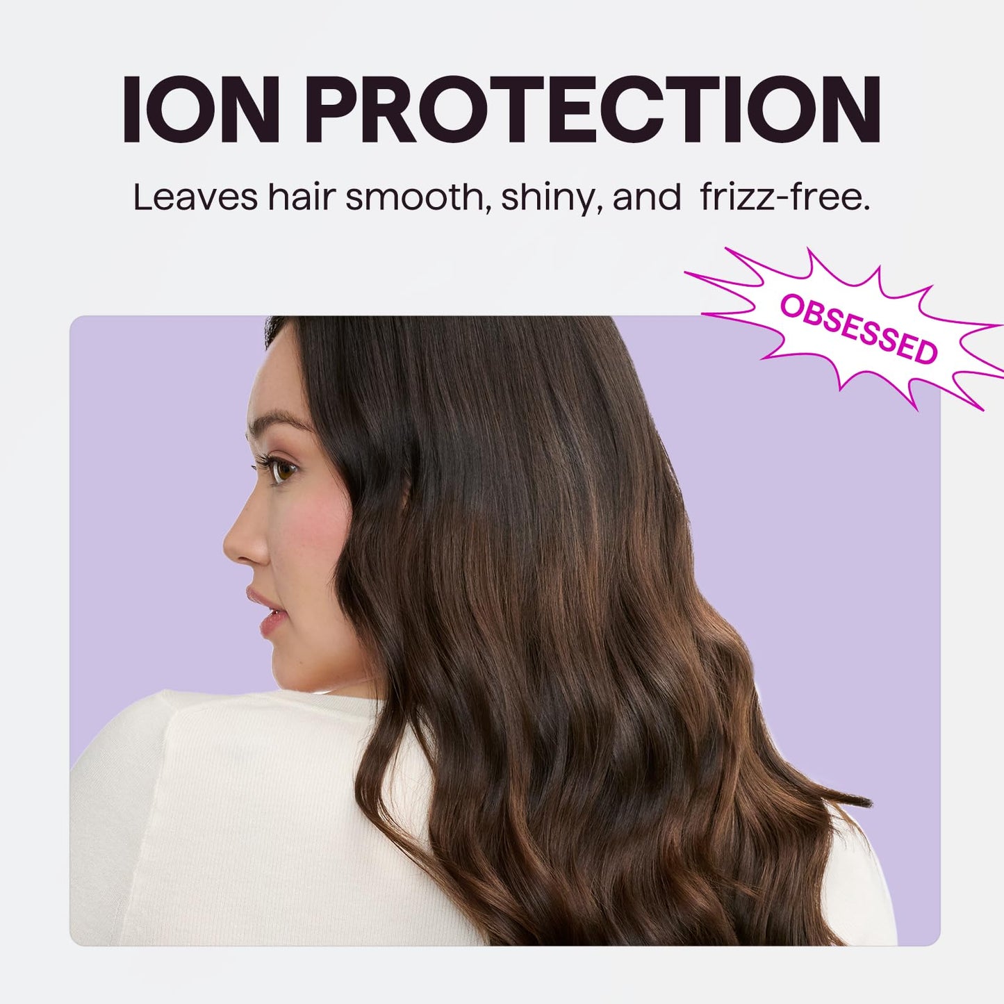 Ionic Hair Dryer with Diffuser for Curly Hair