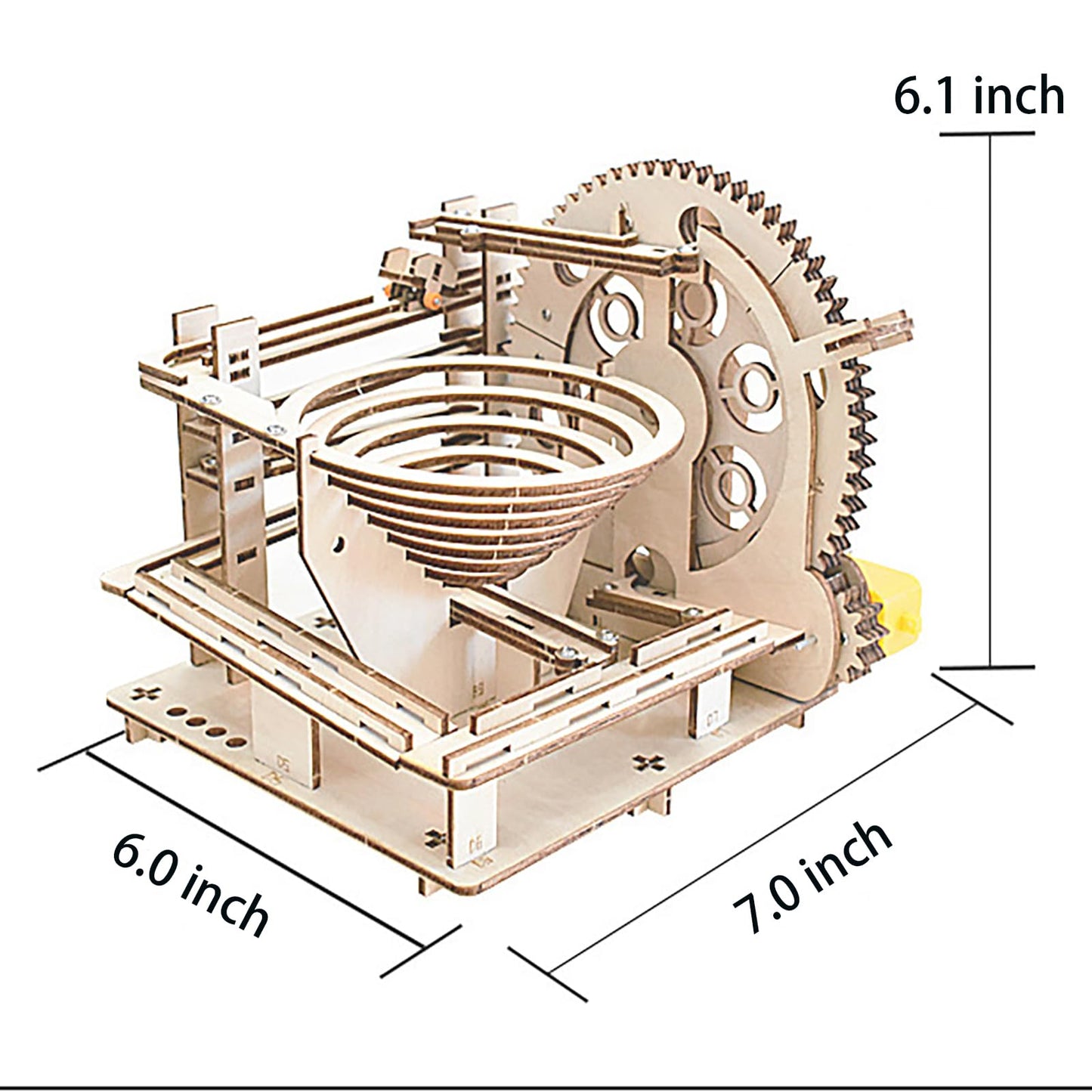 3D Wooden Marble Run Puzzle Kit for Adults