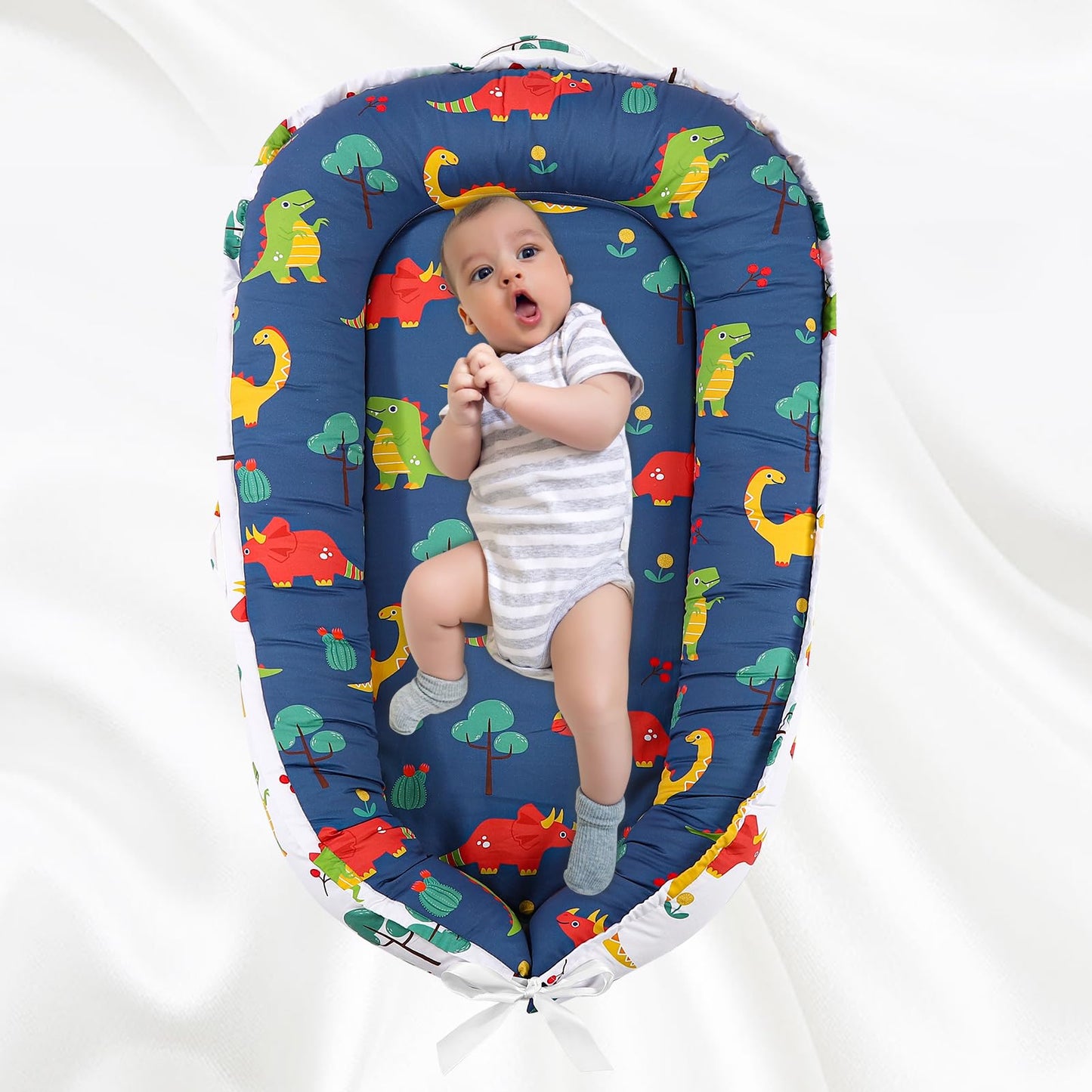 Dinosaur Baby Lounger Cover for Newborns