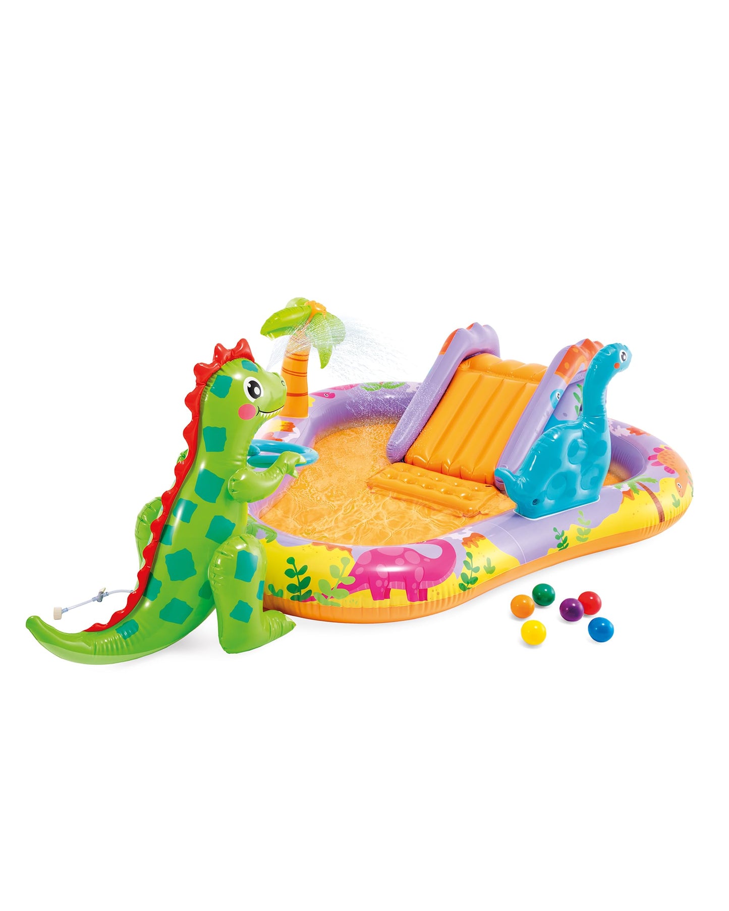 Intex Dino Park Inflatable Kids Pool with Slide