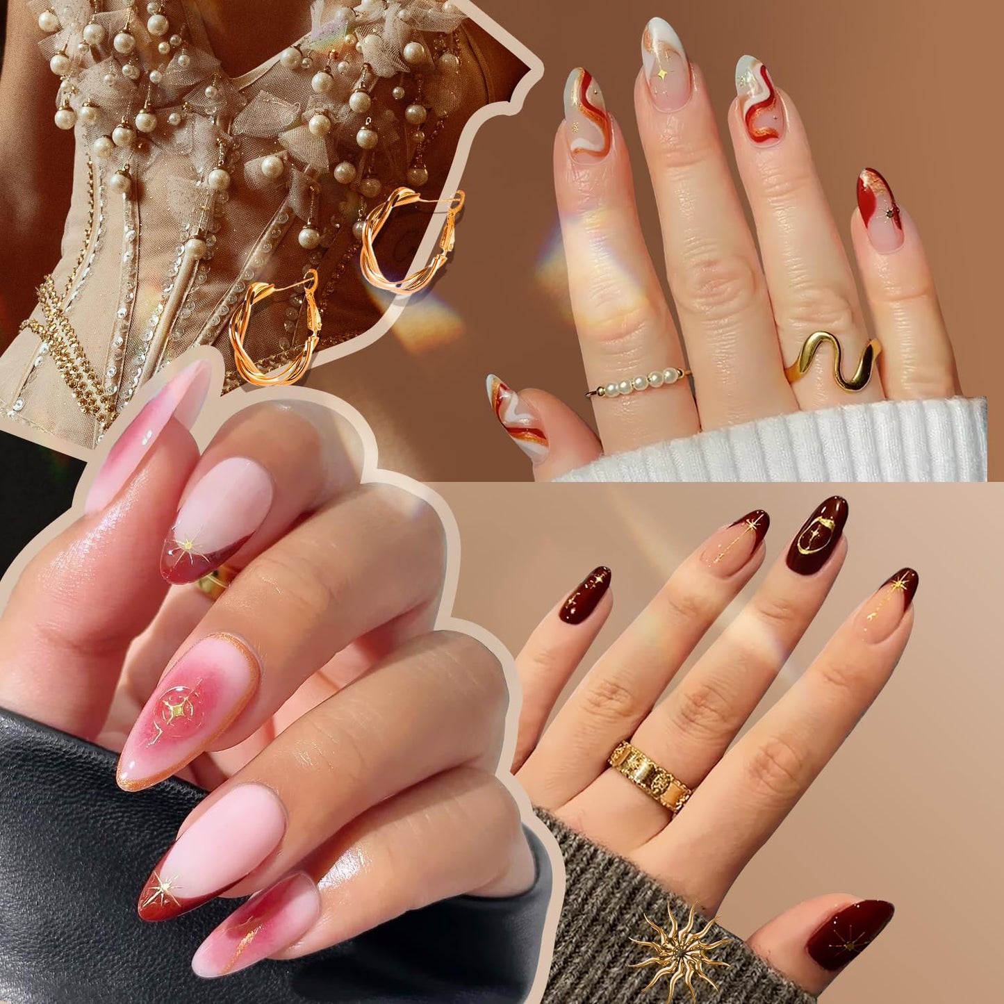 Gel Nail Polish Kit with UV Light & Accessories