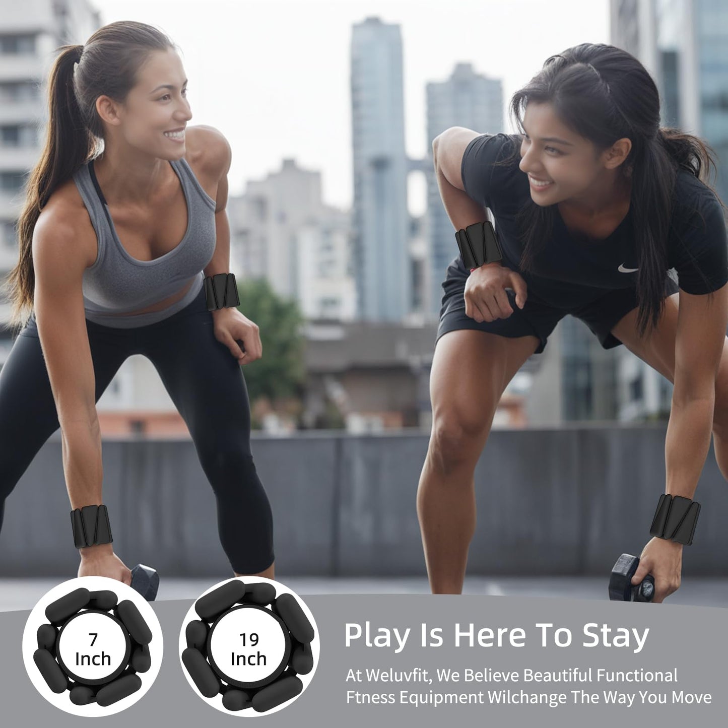 2 Pack Adjustable Wrist & Ankle Weights