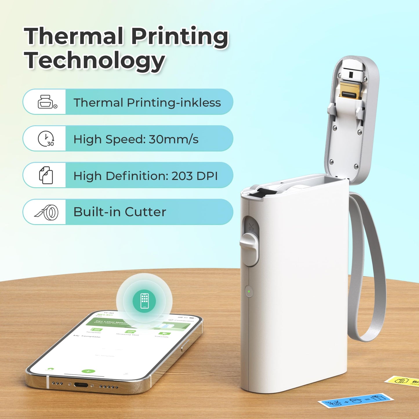 Bluetooth Label Maker for Office and Home