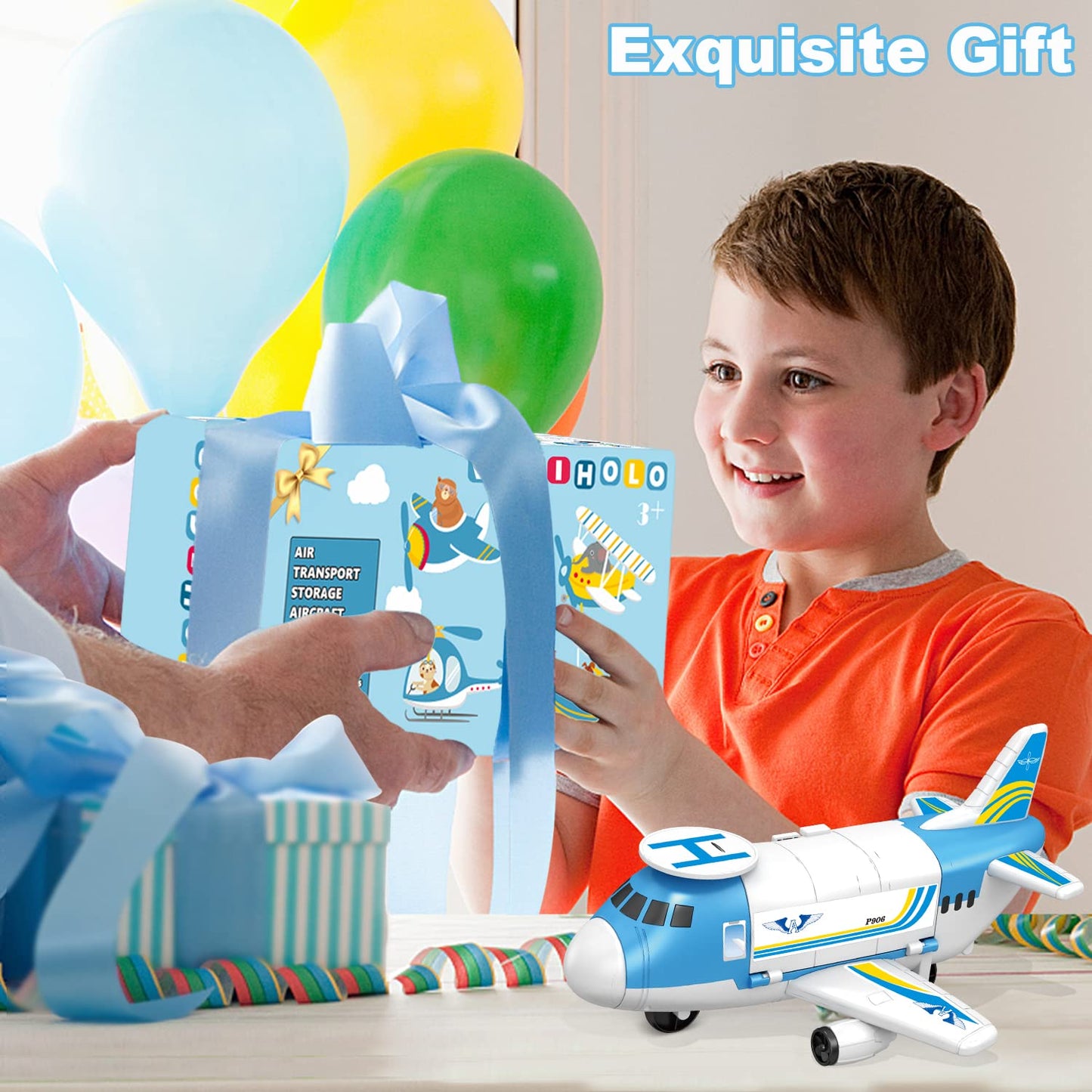 GUDEHOLO Airplane Toy for Ages 2-7