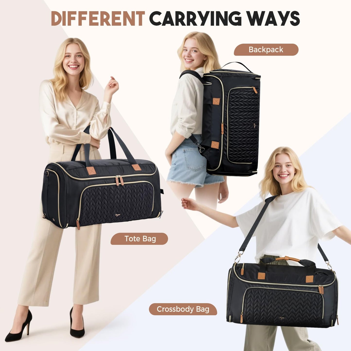 Convertible Travel Garment Duffle Bag Backpack