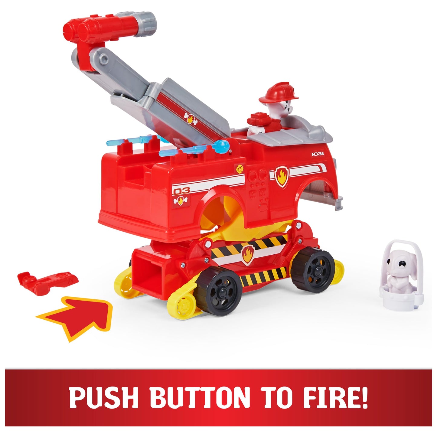 Paw Patrol Marshall Transforming Toy Car with Figures
