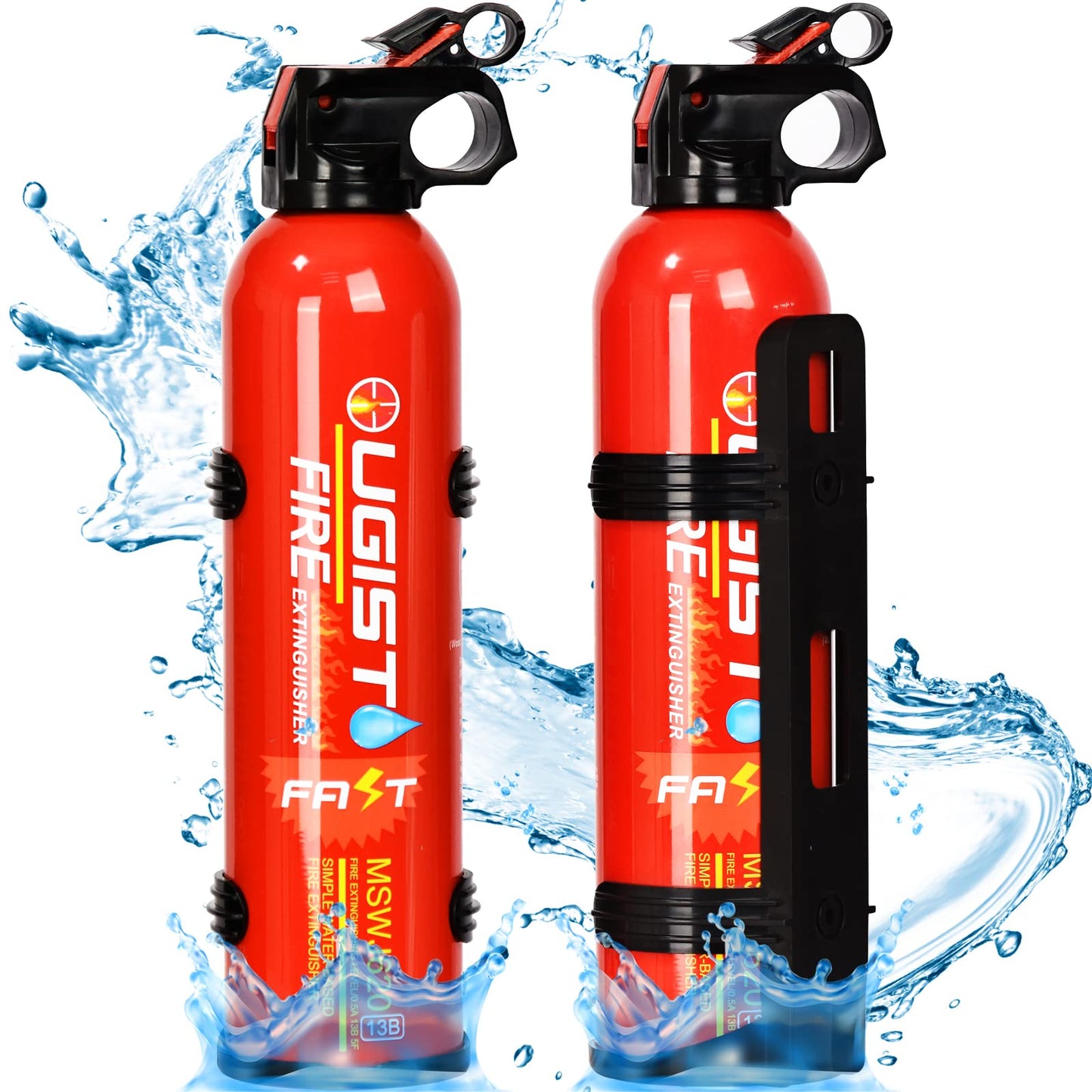 2 Pack Fire Extinguishers with Bracket Ougist