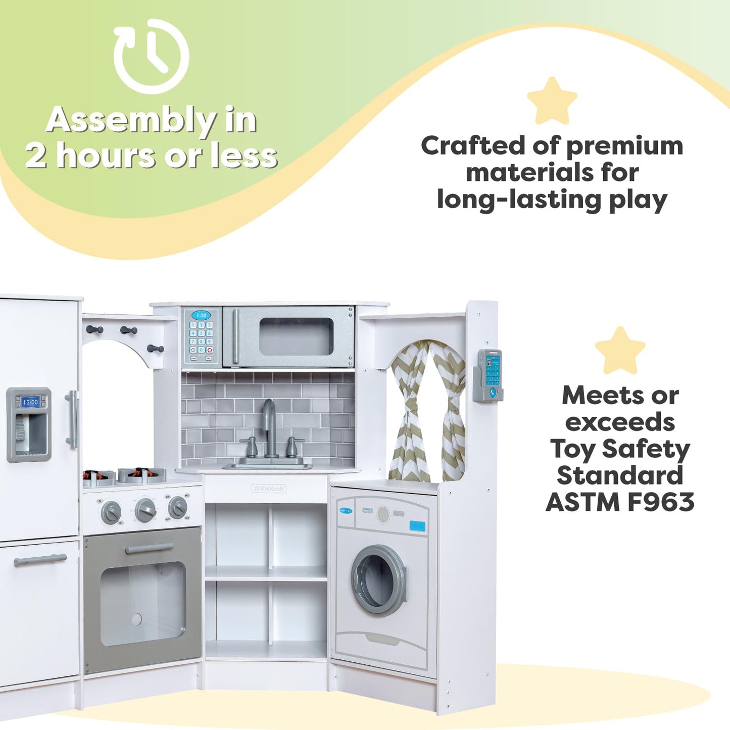 KidKraft Ultimate Wooden Play Kitchen with Lights