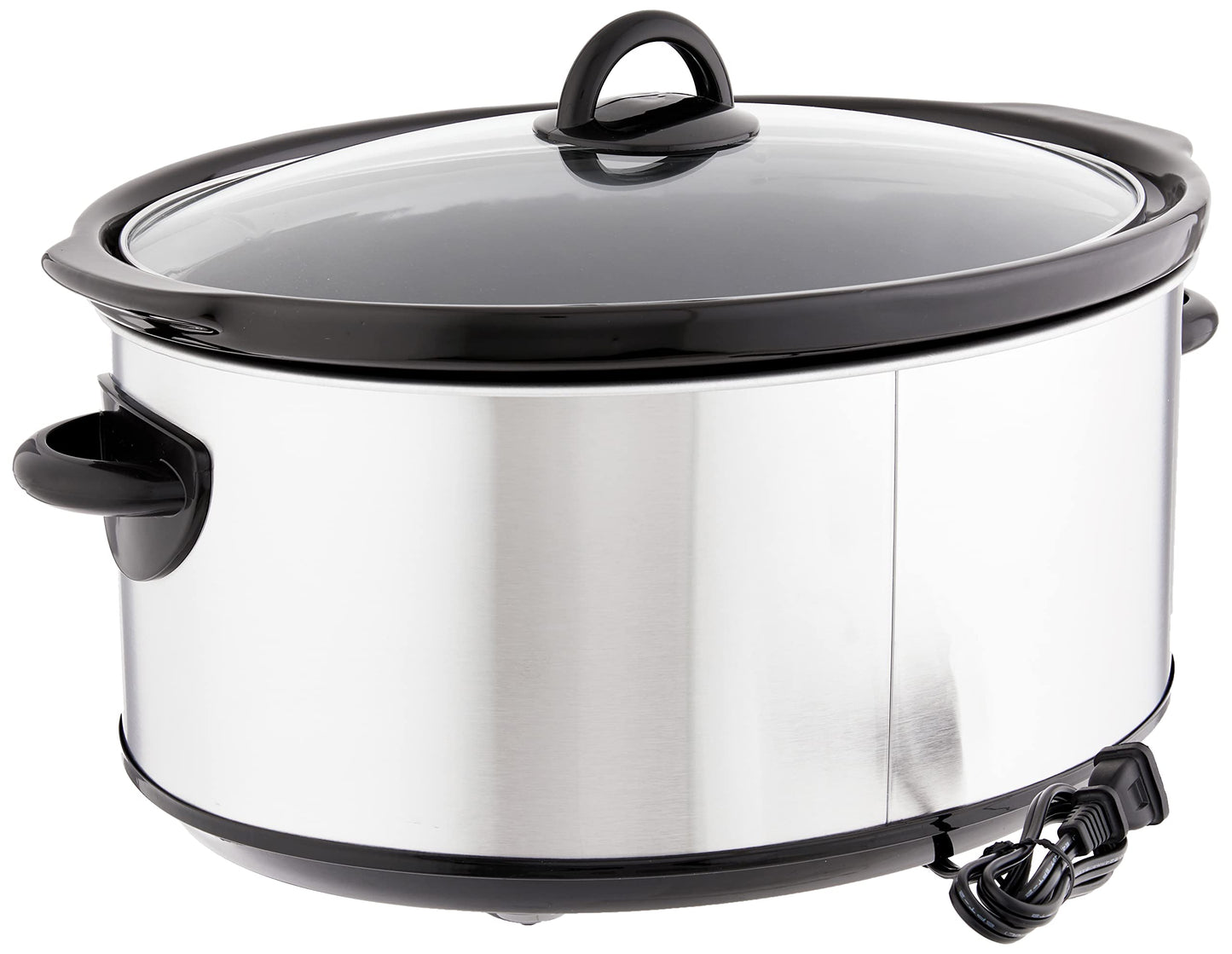 Crock-Pot Large 8 Quart Slow Cooker Bundle with Small Mini 16 Ounce Portable Food Warmer, Stainless Steel Kitchen Appliances