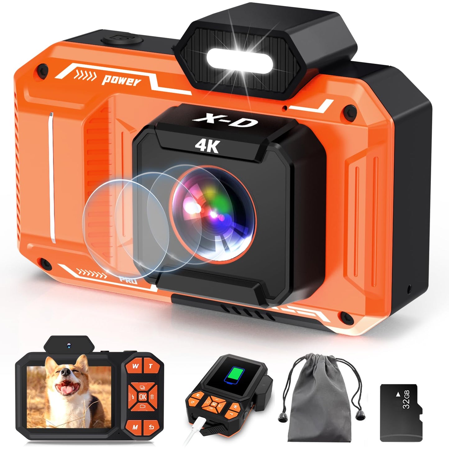 4K 48MP Digital Camera with 18X Zoom